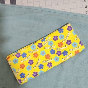 One yard vintage flannel Jesus and Flowers fabric